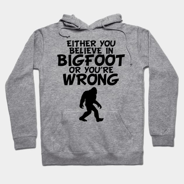 Big foot wrong Hoodie by Animal Paper Art